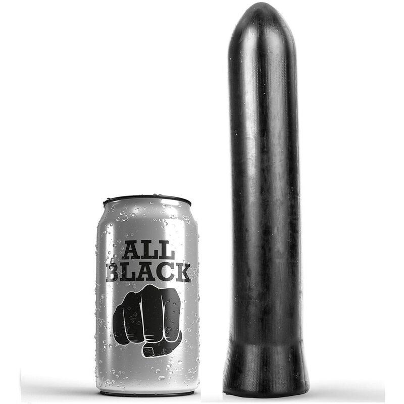 ALL BLACK DILDO 22 CM, realistisk och flexibel leksak