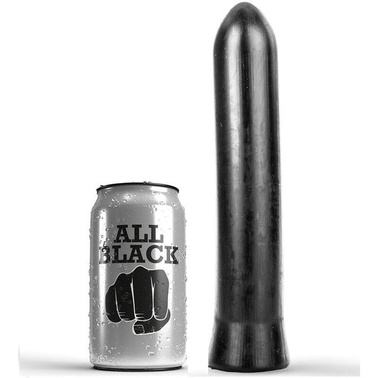 ALL BLACK DILDO 22 CM, realistisk och flexibel leksak