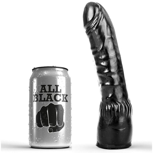 All Black realistisk dildo 20 cm
