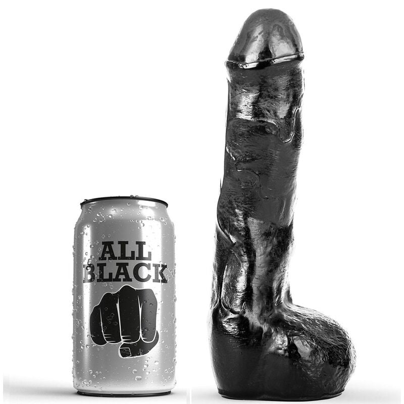 Realistisk analdildo i svart 20 cm