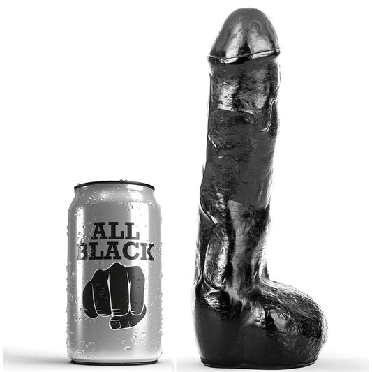 Realistisk analdildo i svart 20 cm