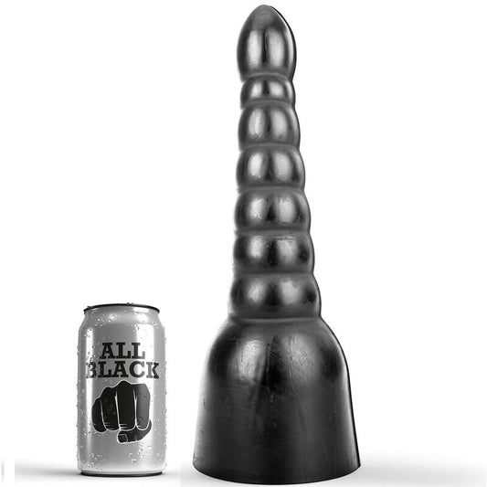 ALL BLACK DILDO 34 CM i PVC-material