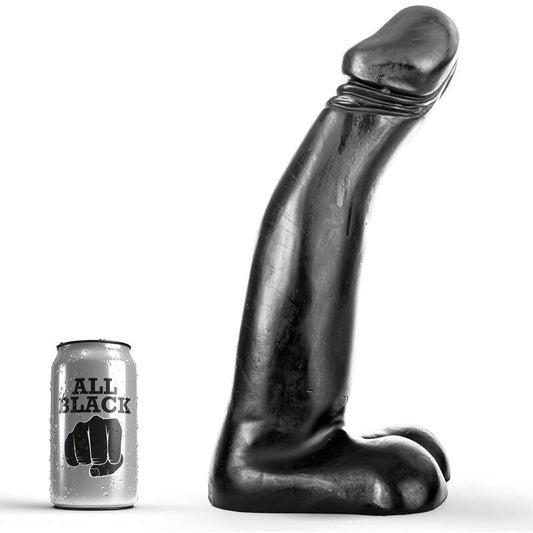 ALL BLACK realistisk svart fisting dildo 29 cm