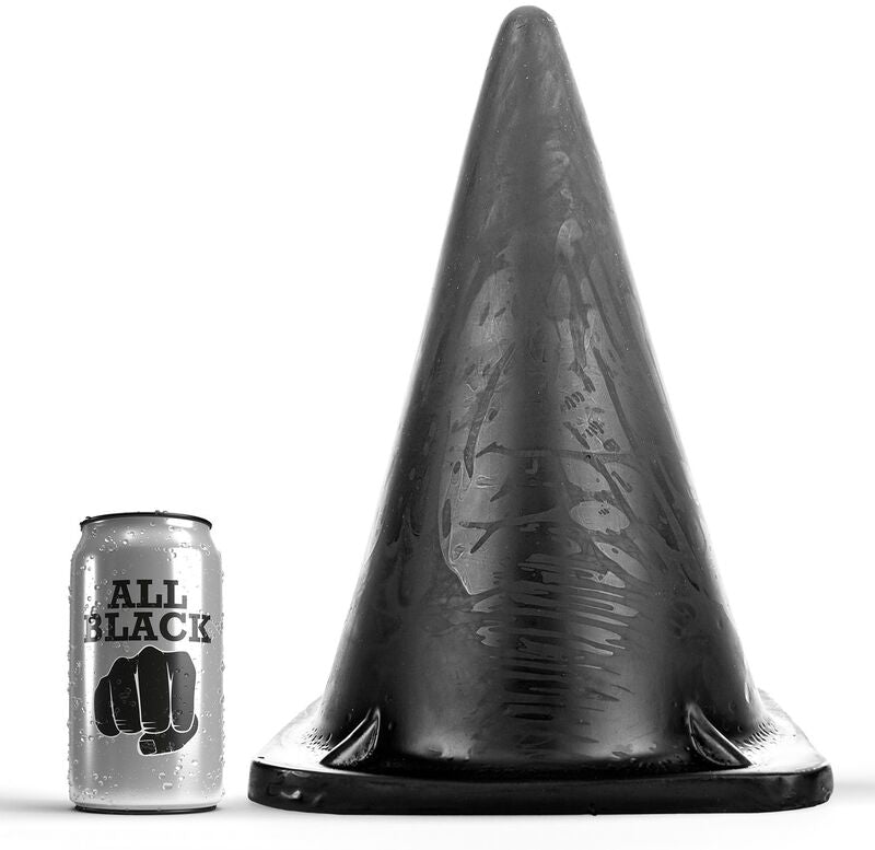 ALL BLACK triangulär buttplug 30 cm