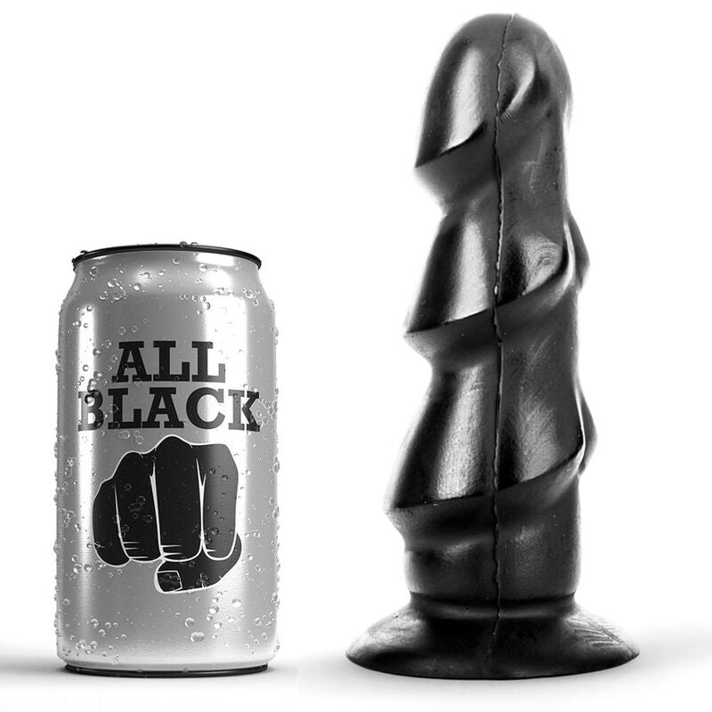 ALL BLACK dildo 17 cm, svart sexleksak