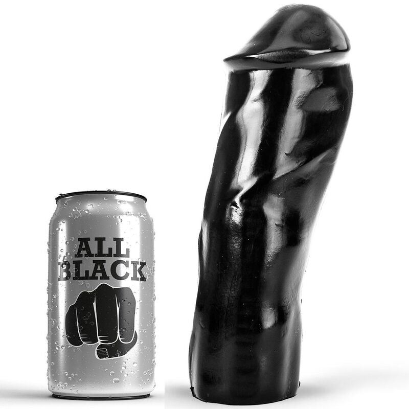 All Black realistisk dildo 20 cm