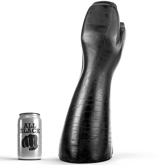 All Black fistingdildo 39 cm i PVC