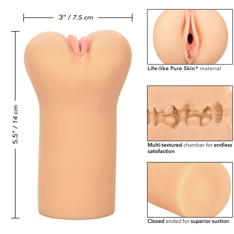Boundless Vulva Stroker i ljus hudton