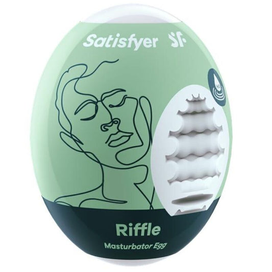 Satisfyer Riffle Masturbator Egg i flexibelt material
