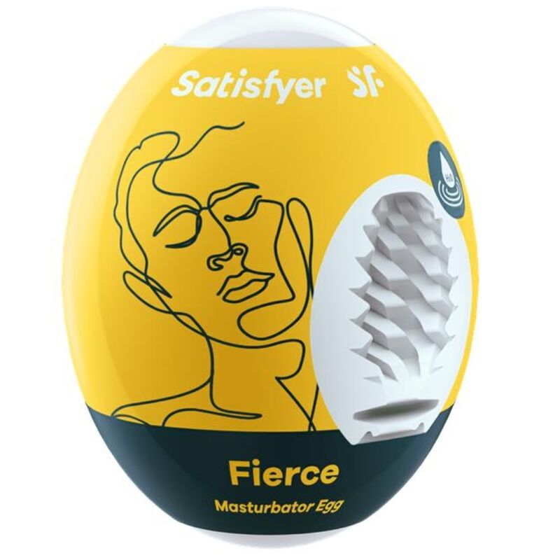 Satisfyer Fierce Masturbator Egg i flexibelt material