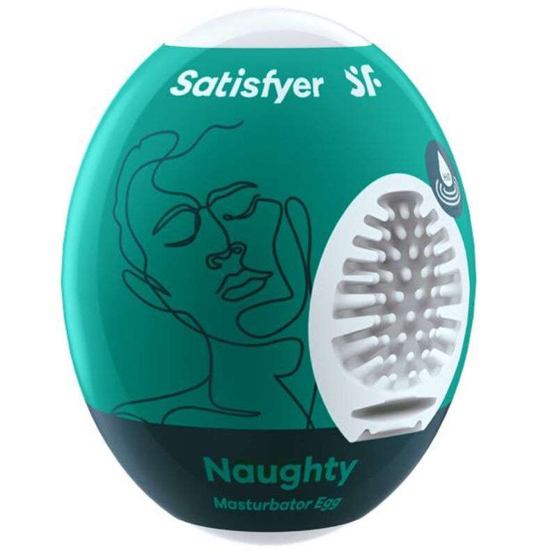 Satisfyer Naughty Masturbator Egg i flexibelt material