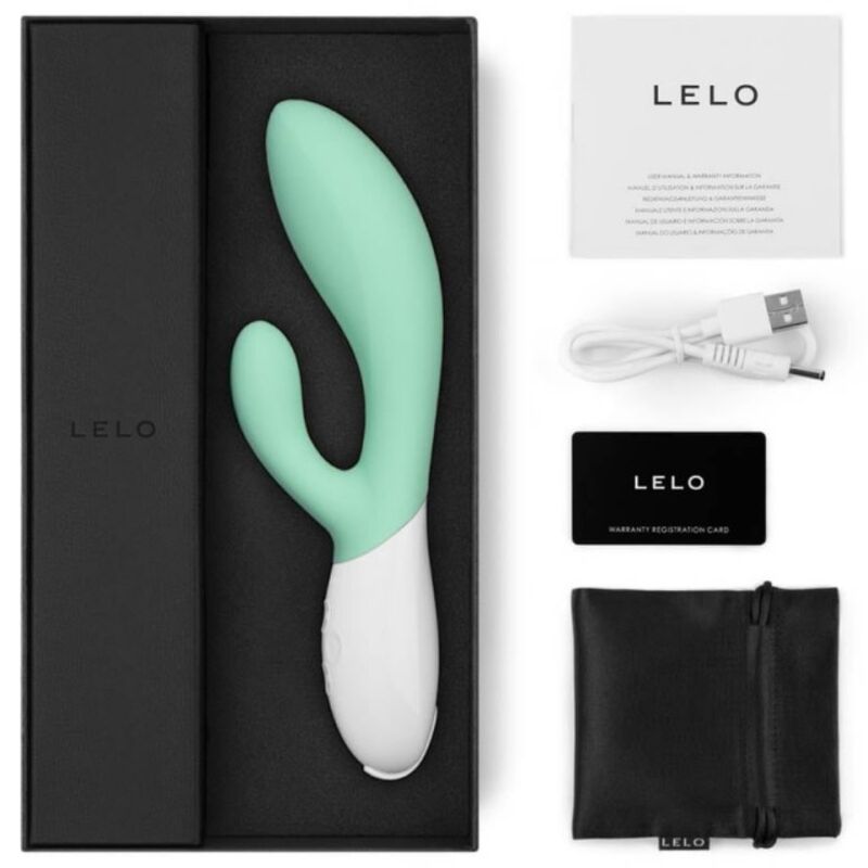 LELO INA 3 grön rabbit vibrator i lyxig design
