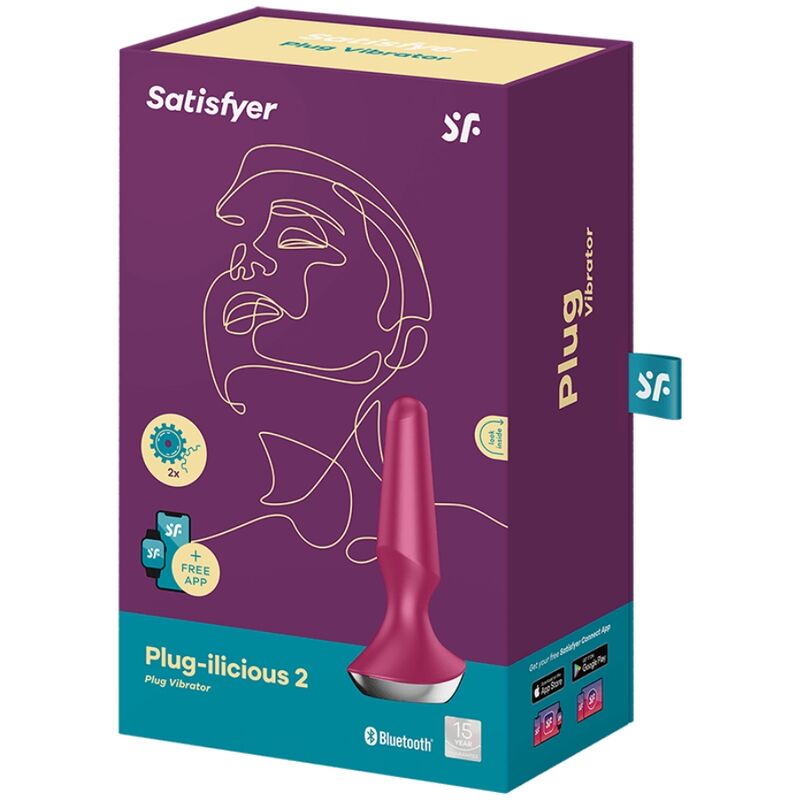 Satisfyer Plug-ilicious 2 Plug Vibrator i färgen Berry