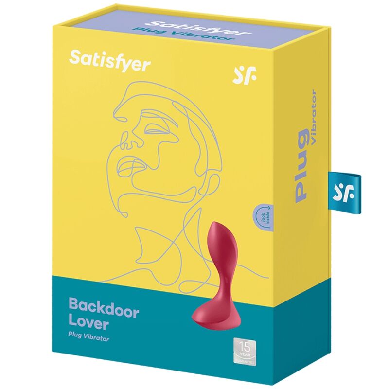Satisfyer Backdoor Lover vibrerande plugg i röd färg