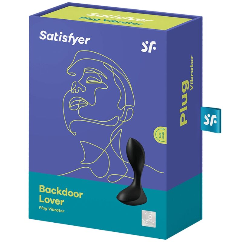 Satisfyer Backdoor Lover vibrerande plugg i svart