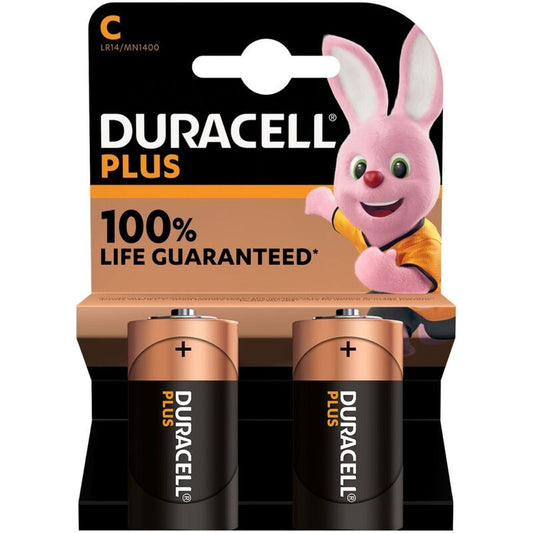 Duracell Plus Power C-batteri 2-pack