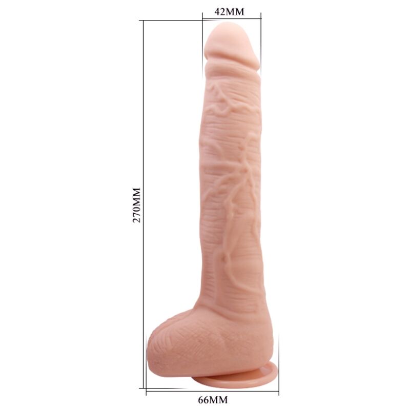 BAILE flexibel realistisk dildo 28 cm