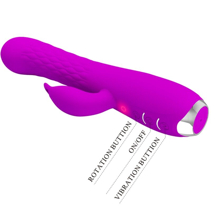 Lila roterande kanin vibrator från Pretty Love