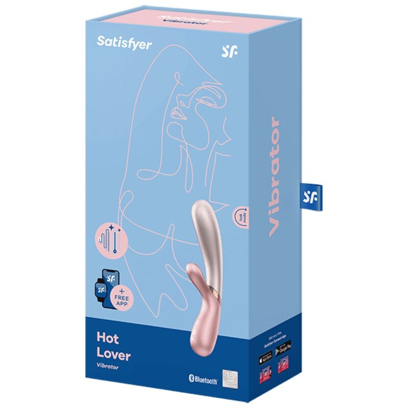Satisfyer Hot Lover vibrator i rosa och beige