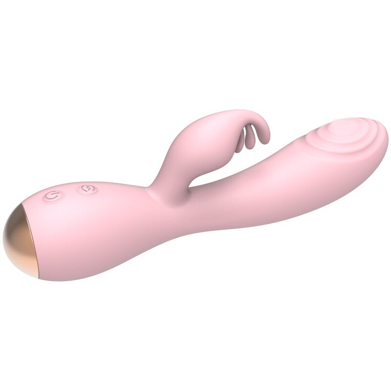 NALONE Magic Stick vibrator med rabbit i ljust rosa
