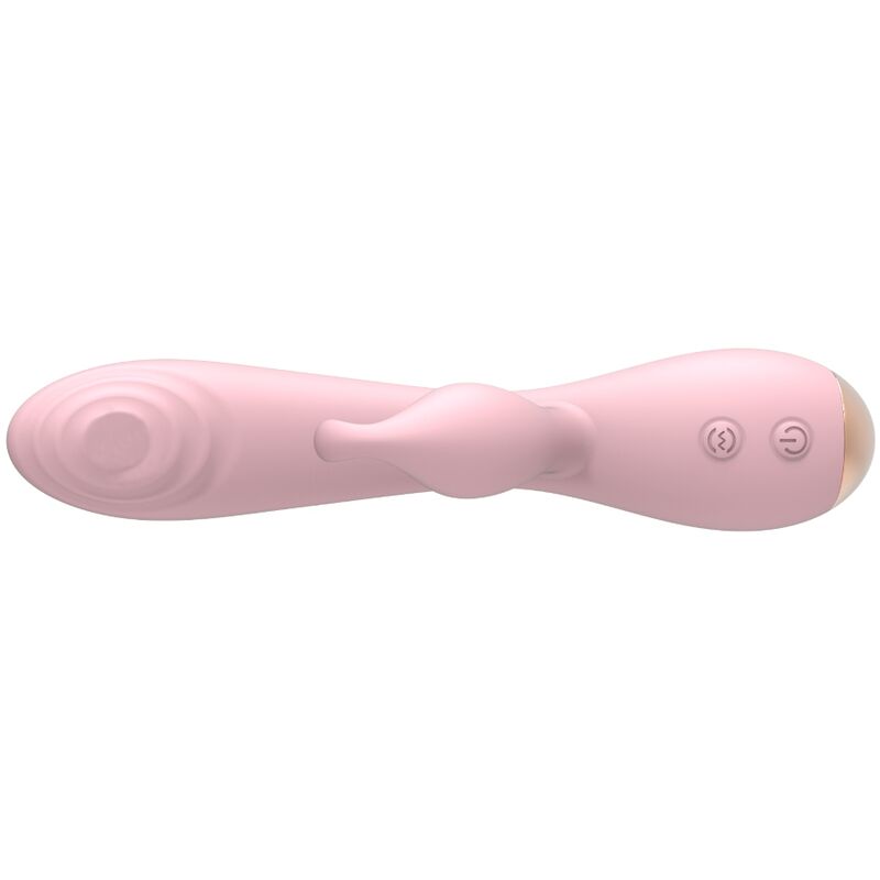 NALONE Magic Stick vibrator med rabbit i ljust rosa