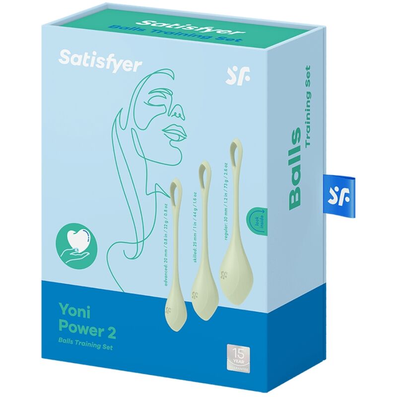 SATISFYER - YONI POWER 2 TRÄNINGSET GRÖN
