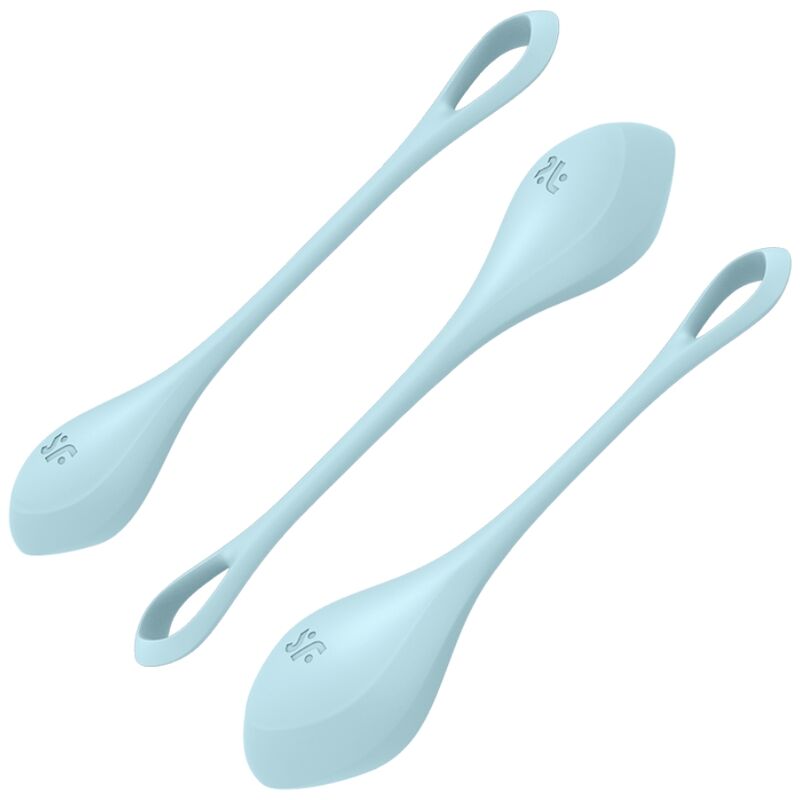 SATISFYER - YONI POWER 2 TRÄNINGSSÄTT BLÅ