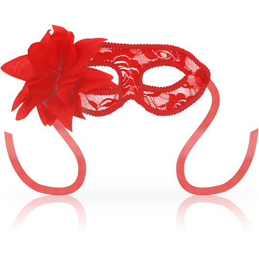 OHMAMA - Masker med spets och röd blomma