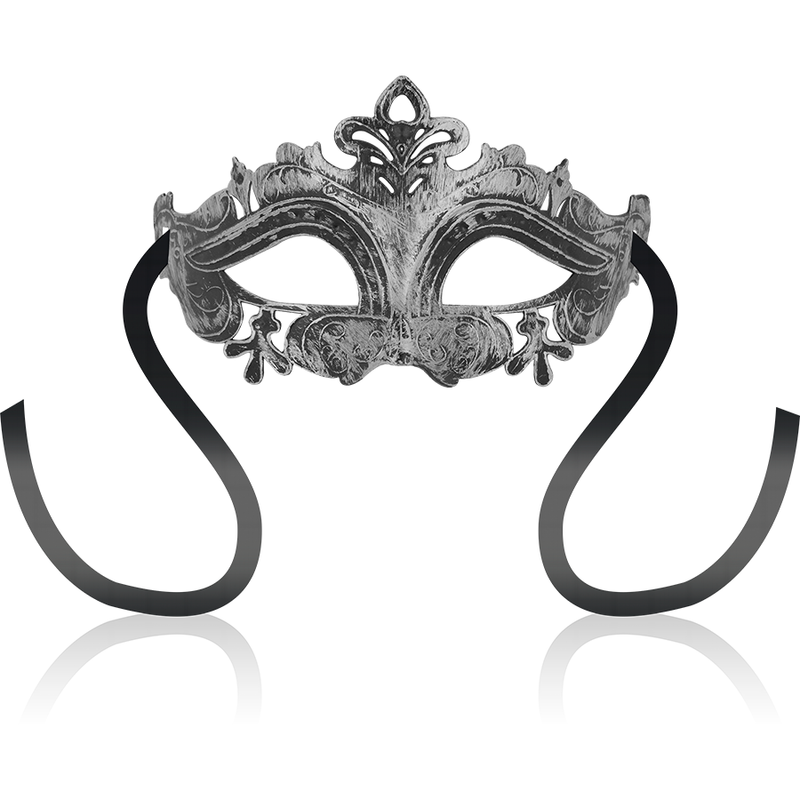OHMAMA - Mask i venetiansk stil silver