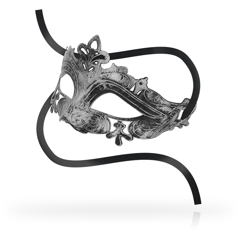 OHMAMA - Mask i venetiansk stil silver