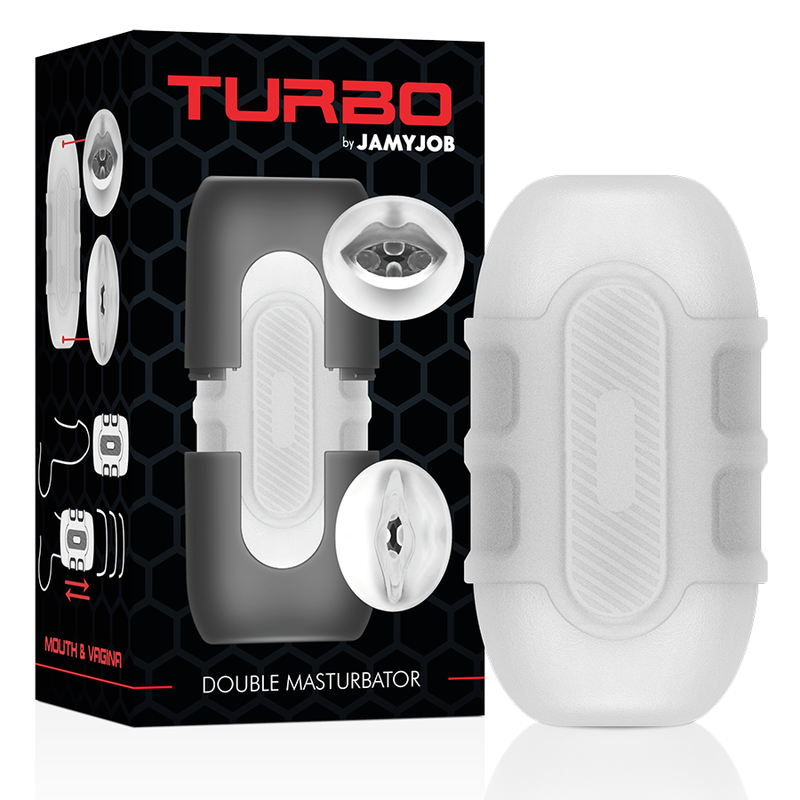 JAMYJOB Turbo Double Masturbator med två ingångar