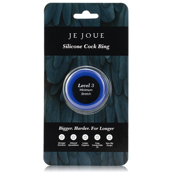 JE JOUE - Blå silikonring - Minimum strypning