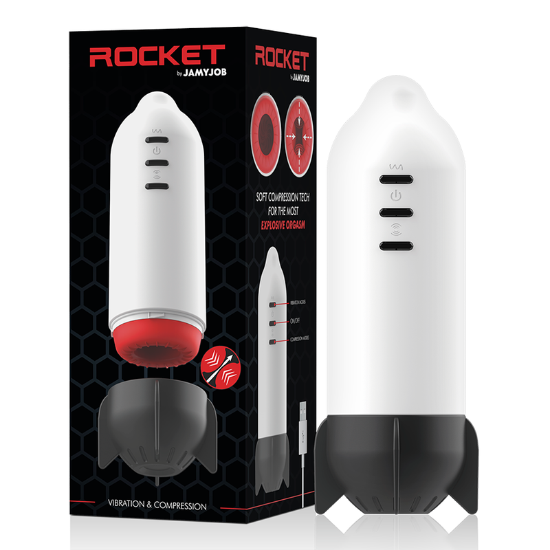 JAMYJOB Rocket Masturbator med mjuk kompression och vibration