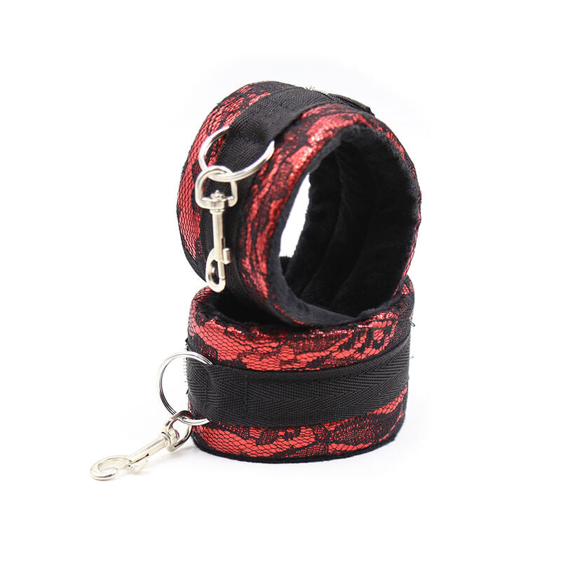 OHMAMA FETISH - VELVET HANDKUFFAR MED NYLONTEJP