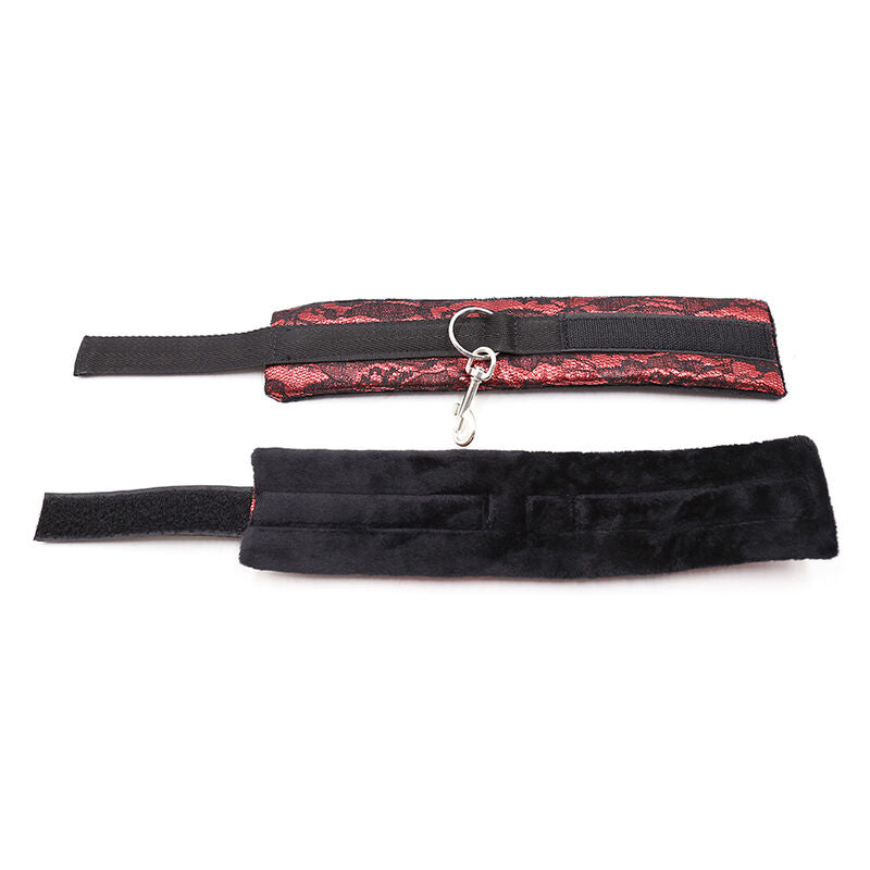 OHMAMA FETISH - VELVET HANDKUFFAR MED NYLONTEJP