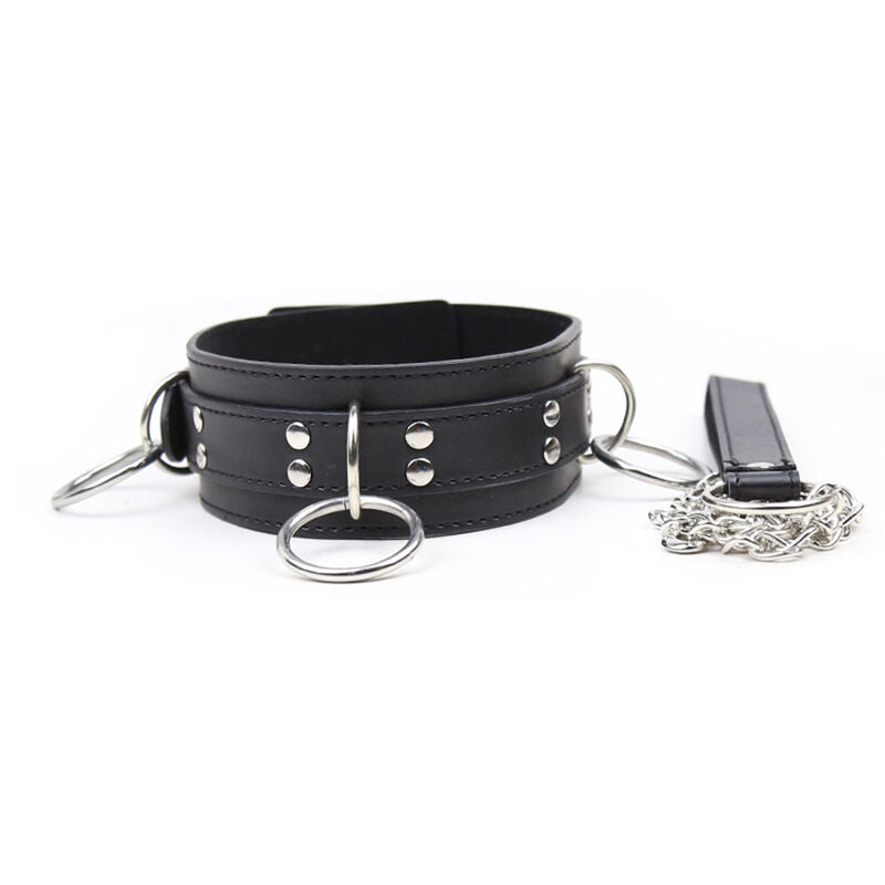 OHMAMA FETISH halsband för underkastelse med 3 ringar