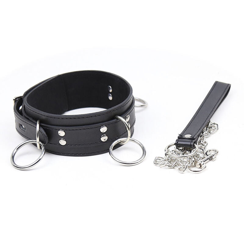 OHMAMA FETISH halsband för underkastelse med 3 ringar