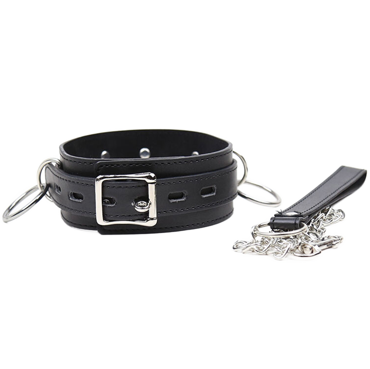 OHMAMA FETISH halsband för underkastelse med 3 ringar