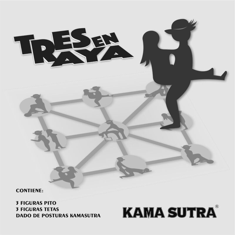 KAMASUTRA TIC-TAC-TOE spel med erotiska figurer