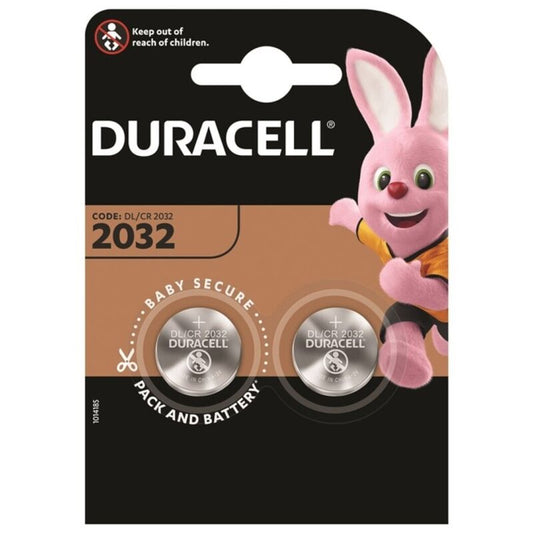 DURACELL CR2032 knapbatteri 3V 2-pack