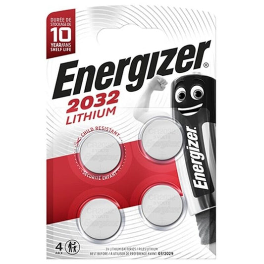 Energizer CR2032 litiumknappbatteri 3V 4-pack