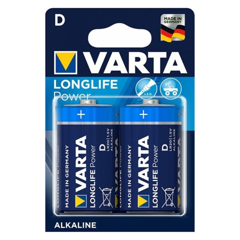 VARTA D Alkaliskt Batteri LR20 2-pack