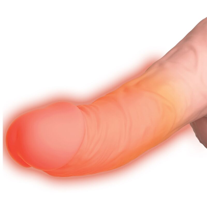 KING COCK Plus Triple Threat dildo med ljus hudton