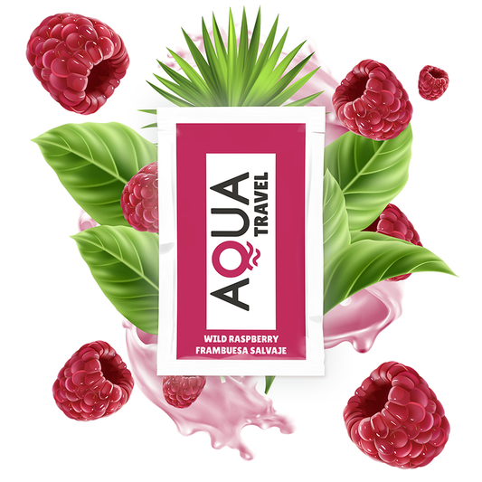AQUA TRAVEL Vild Hallonsmak Vattenbaserat Glidmedel 6 ml