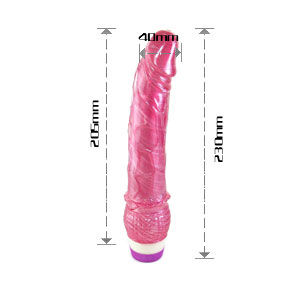 Realistisk röd vibrator