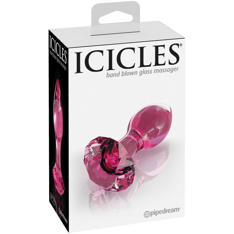 ICICLES N. 79 glas anal plug, handgjord och elegant