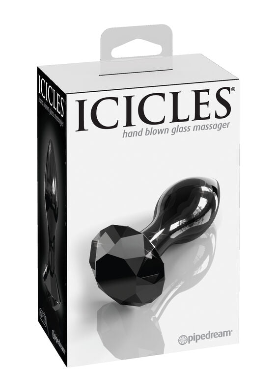 ICICLES N. 78 glas anal plug, handgjord och elegant