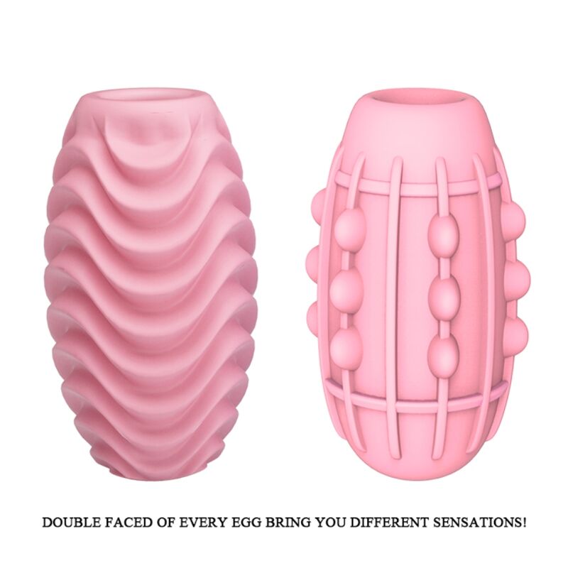 PRETTY LOVE - PINK DUBBELSIDIG MASTURBATOR EGG