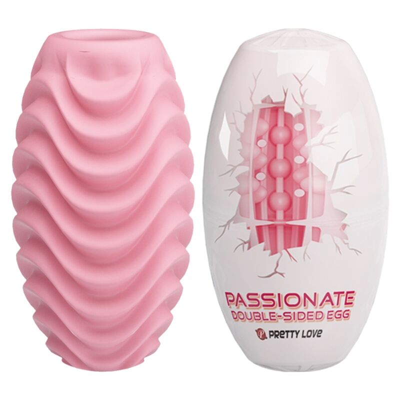 PRETTY LOVE - PINK DUBBELSIDIG MASTURBATOR EGG