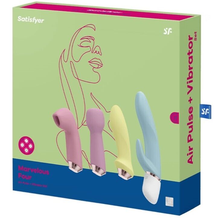Satisfyer Marvelous Four vibrator och air pulse set
